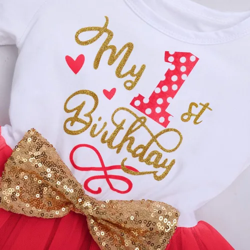 Vista 5 de IBTOM CASTLE Vestido de princesa con diseño de ratón y lentejuelas para niñas y bebés, disfraz elegante para sesión de fotos
