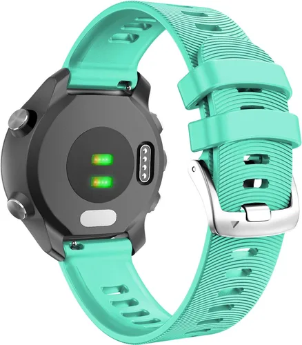 Vista 11 de ANCOOL Correa de reloj Garmin Forerunner 245/165/55/645, correa de reloj deportiva de silicona de 0.787 pulgadas compatible con Garmin Vivoactive