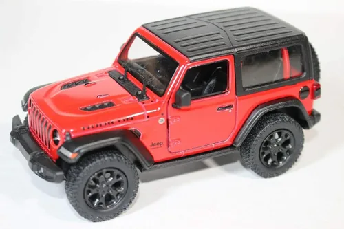 Vista 16 de KiNSMART - Vehículo de juguete modelo Jeep Wrangler Rubicon todoterreno 4x4 de 5 pulgadas, escala 1:34, réplica de coche de metal fundido