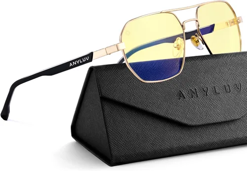 Vista 14 de ANYLUV Blue Light Glasses for Woman/Men, Blue Light Blocking Glasses Women Computer Gaming Glasses for Eye Protection