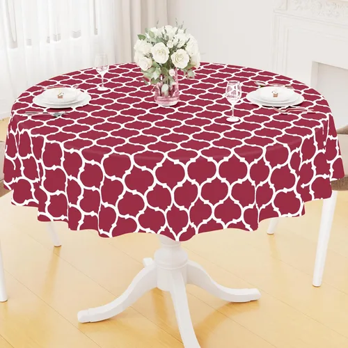 Vista 9 de Smiry - Mantel cuadrado de vinilo impermeable con respaldo de franela para mesas cuadradas, manteles de plástico lavables a prueba de derrames