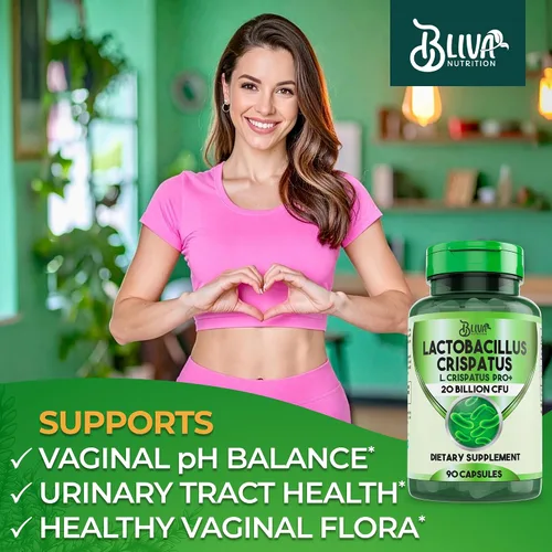 Vista 4 de BLIVA Lactobacillus Crispatus Cápsulas – L Crispatus – 20 mil millones de UFC por porción – Suplemento L. Crispatus más alto de UFC para mujeres