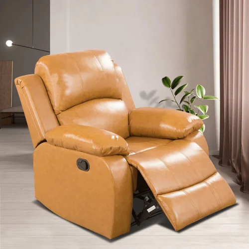Vista 14 de Juego de sala de Estar reclinable de 3 piezas, juego de sofá reclinable Manual para conjunto de muebles de sala de Estar, con consola de Rojo