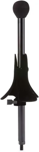 Vista 4 de Hercules DS532BB Alto/Tenor y Flauta/Clarinete Soporte con bolsa y clavija de terciopelo de lujo DS503B para saxofón soprano y fliscorno