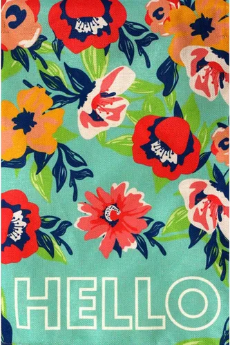 Vista 6 de Briarwood Lane - Bandera para el jardín de primavera con el puente en flor