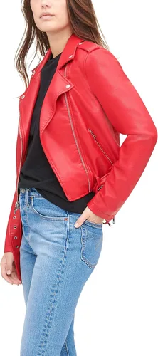 Vista 5 de Levi's Women's Belted Faux Leather Moto Jacket (Regular & Plus Size)