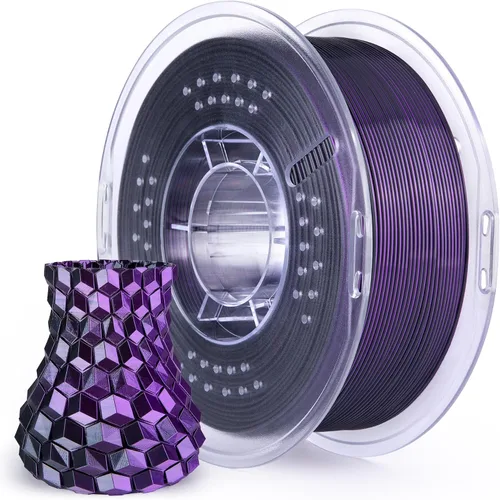 Vista 26 de ELEGOO - Filamento PLA de 1.75 mm (4/64 pulgadas), negro brillante, 2.20 libras, para impresora 3D con brillo centelleante, precisión dimensional