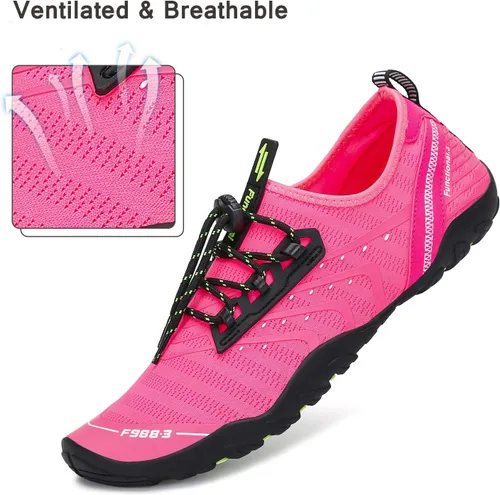 Vista 2 de Kararao Mens Womens Water Shoes Quick Dry Swim Shoes Beach Shoes Pool Surfing Aqua Sports