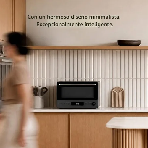 Vista 11 de Panasonic Microondas japonesas, 1.0 pies cúbicos 1200 W de diseño limpio Horno de microondas de encimera con sensor Genius 2.0 de cocción