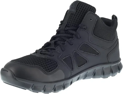 Vista 3 de Reebok Rb8405 Sublite Cushion Tactical Mid Cut Soft Toe Zapato Negro Militar