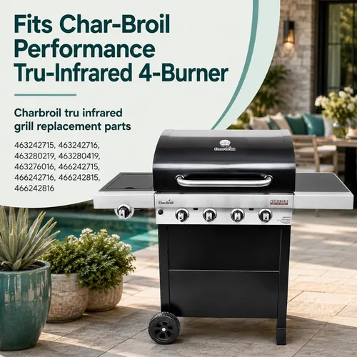 Vista 3 de SafBbcue Piezas de recambio mate de la plancha del hierro fundido para Charbroil infrarrojo comercial 463242715 463242716 463234413 463234614