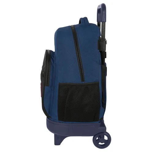 Vista 4 de Mochila Escolar con Ruedas BlackFit8 Urban Negro Azul marino (33 x 45 x 22 cm)