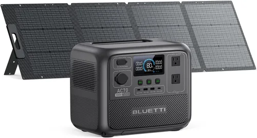 Vista 10 de BLUETTI Generador solar portátil de la batería de la estación eléctrica Elevación de potencia de 2000 W, 45 minutos 0-80% de carga rápida, 20 ms