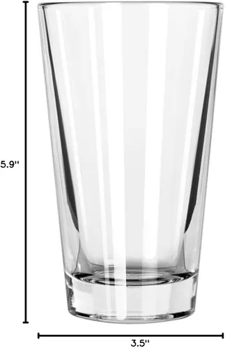 Vista 5 de Vaso de pinta Libbey con borde DuraTuff (1639HT), 16 onzas - Juego de 4