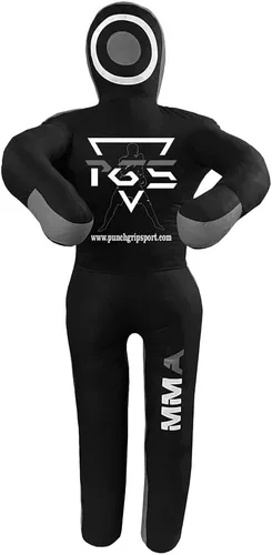 Vista 10 de MMA Grappling Dummy Brasileño JIU Jitsu BJJ Saco de boxeo para defensa personal lucha libre Judo Karate Boxeo Lanzamiento Sumisión Posición de pie