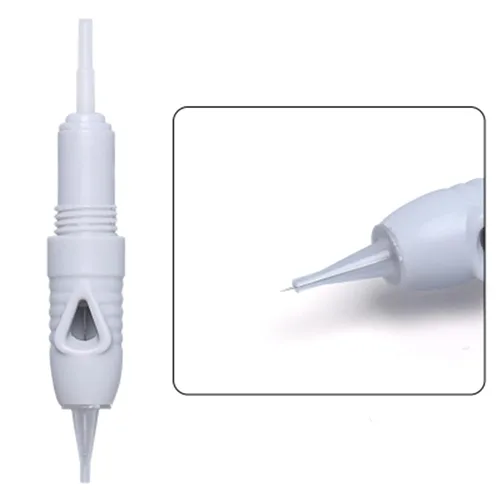 Vista 10 de Paquete de 50 agujas de cartucho de microblading para dispositivo Charmant máquina de maquillaje permanente, bolígrafo Charme Princess Tattoo