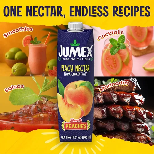 Vista 6 de Jumex néctar de durazno, 33.8 oz líquidas