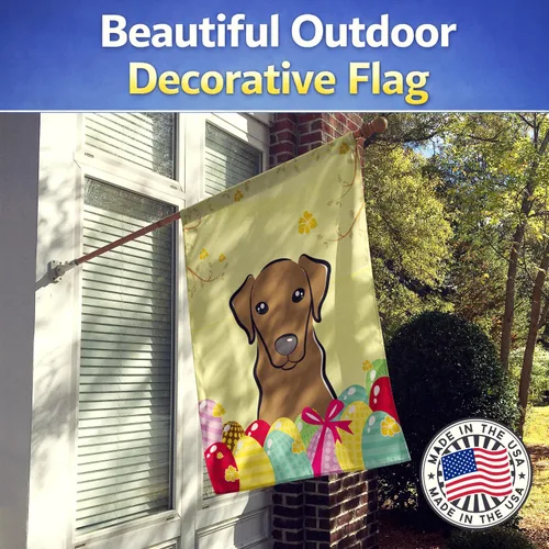 Vista 91 de Caroline's Treasures BB1923GF Bandera decorativa para jardín con diseño de Border Collie, para caza de huevos de Pascua, para jardín, jardín, patio