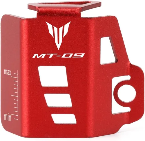 Vista 7 de Cubierta protectora de la tapa de aceite de la bomba del depósito del líquido de freno trasero de la motocicleta compatible con YAMAHA MT-09 Negro