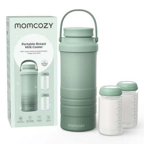 Vista 13 de Momcozy Enfriador portátil de leche materna de 22 onzas para exteriores, salvavidas con enfriamiento total de 360° durante 24 horas, enfriador