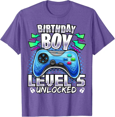 Vista 11 de Camiseta para niños con diseño de videojuegos desbloqueados de nivel 5 Negro