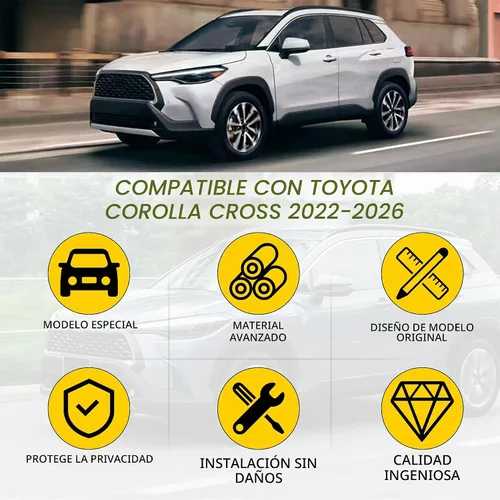 Vista 2 de AUXMART Funda de carga para Toyota Corolla Cross 2022 2023 2024 2025 2026, cubierta retráctil para maletero trasero, protección de seguridad