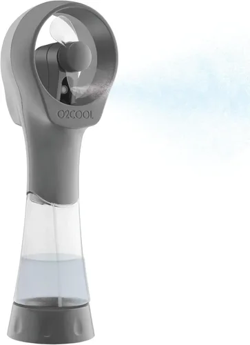 Vista 13 de O2COOL Elite Ventilador de nebulización de agua portátil con batería (azul)