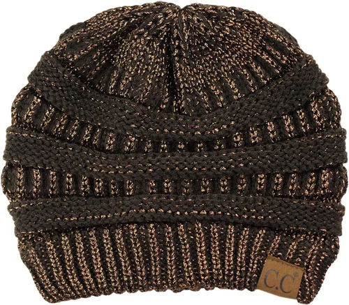 Vista 106 de C.C Trendy Warm Chunky Soft Stretch Cable Knit Beanie