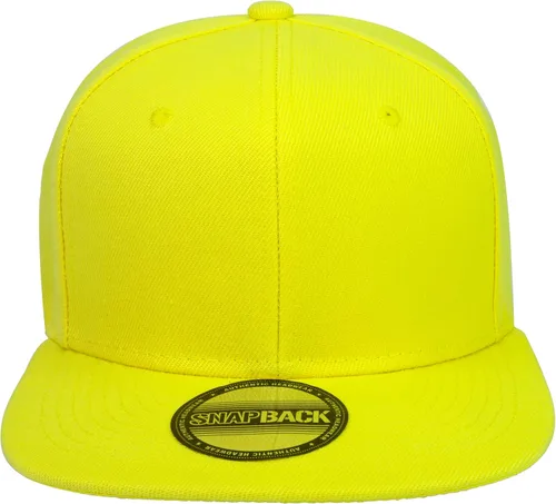 Vista 36 de Gorras Snapback Gelante para Hombres - Gorra de Béisbol con Visera Plana Ajustable - Liso en Blanco Ajustable Negro