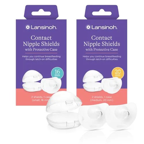 Vista 12 de Lansinoh Protectores de pezón de contacto para madres lactantes, ultrafinos, suaves y flexibles, de silicona de grado médico, diseñados para pezones