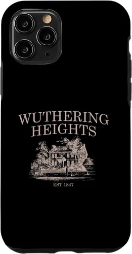 Vista 10 de iPhone 14 Cumbres borrascosas, Catherine Earnshaw y Heathcliff, funda Bronte