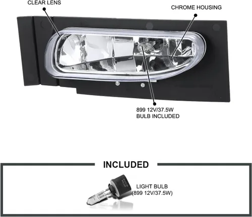 Vista 3 de SPEC-D TUNING - Luces antiniebla para defensa delantera transparentes + focos + interruptor compatibles con Ford Mustang 1994-1998, par de montaje