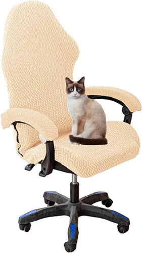 Vista 7 de Fundas para sillas de juego con fundas para apoyabrazos, funda para silla de escritorio, funda para silla de computadora, funda elástica para silla