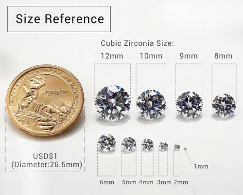 Vista 9 de 12 piedras de cumpleaños 1 unids por color redondo suelto Cubic Zirconia piedras sintéticas rubí sintético espinela