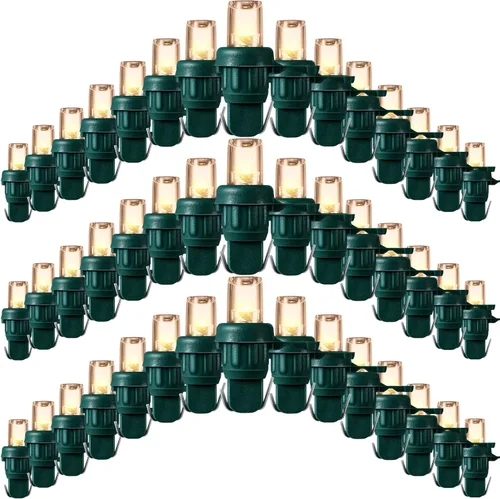 Vista 13 de Honoson Bombillas de Repuesto de Cadena de Luces LED de Navidad de 5 mm Bombillas de Luz de Alambre de Ángulo Amplio LED Conjunto de Luces