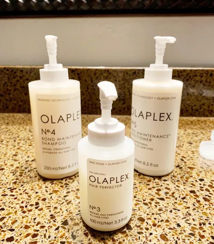 Vista 5 de Bombas dispensadoras compatibles con la máscara perfectora del cabello Olaplex No. 3 y champú de tamaño de viaje No. 4 y acondicionador No. 5