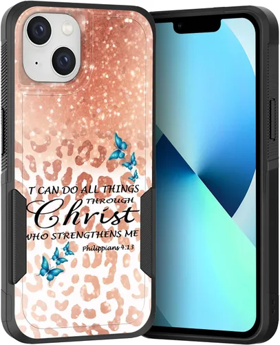 Vista 208 de Funda para iPhone Air, doble capa híbrida resistente resistente a prueba de golpes de policarbonato duro + funda protectora de silicona suave