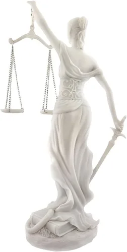Vista 3 de Pacific Giftware Things2Die4 Escritorio Lady Justicia Estatua Acabado Mármol Escala Ley Justicia