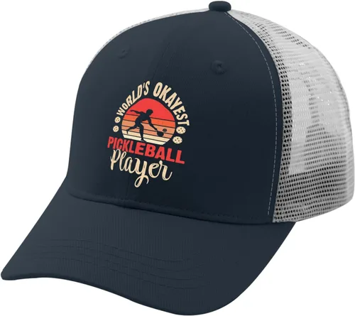 Vista 2 de devor Caps World's Okayest Pickleball Player Dad Hat for Men Graphic Caps Adjustable