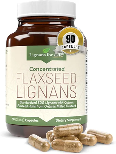 Vista 11 de Lignans For Life Linaza Lignans para perros y personas – Suplemento orgánico de linaza para apoyo hormonal, 15 mg 90 cápsulas, semillas de lino