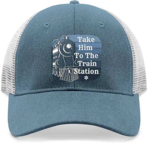 Vista 9 de devor Cap Take Him to The Train Station Dad Hats, Graphic Dad Hats for Women