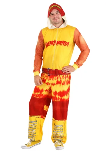 Vista 9 de Hulk Hogan Adulto Traje de Una Pieza Multicolor