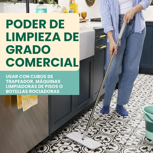 Vista 6 de Aunt Fannie's Limpiador de pisos ultra concentrado con vinagre, solución multisuperficie para trapear, hace 16 galones, aroma a eucalipto, 32 onzas