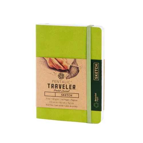 Vista 19 de Cuaderno de bocetos Travelers Dot Grid Pentalic Art, libre de ácidos