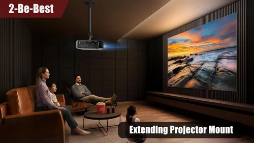 Vista 9 de 2-Be-Best Soporte para Proyector Mejorado, Soporte de Techo Extensible para Proyector, Soporte de Pared para Proyectores con Longitud Extensible