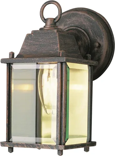 Vista 6 de Farol de pared para exteriores Trans Globe Lighting, 1 luz, 8 pulgadas, 40455 RT, 60watts, 120 volts Herrumbre