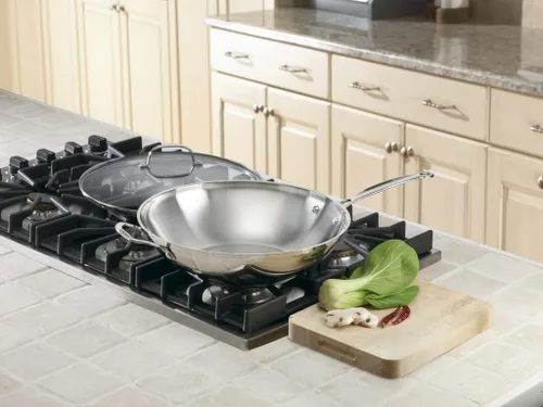 Vista 6 de Cuisinart Juego de sartén profesional de 12 pulgadas y sartén para freír de 14 pulgadas
