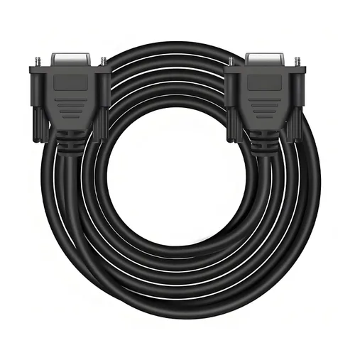 Vista 7 de Cable de extensión recto 28AWG RS232 DB9 hembra a hembra de 10 pies