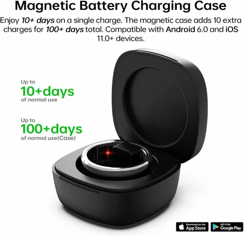Vista 5 de FitElf 3 Pro Smart Ring—Rastreador de salud y fitness para mujeres y hombres Monitor de frecuencia cardíaca, sueño y presión arterial