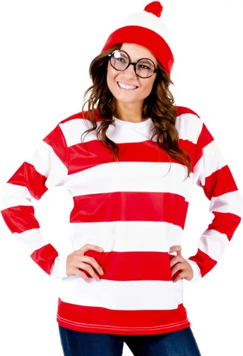 Vista 2 de Dónde está Waldo Deluxe Adult Costume Set
